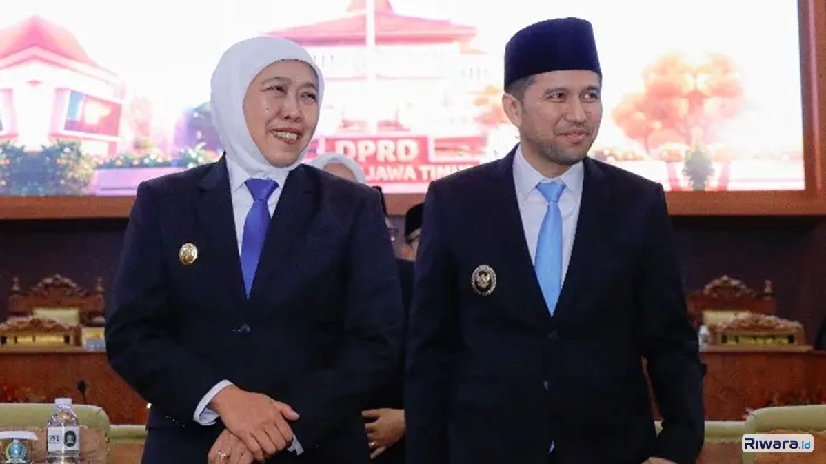 Gubernur Jawa Timur Khofifah Indar Parawansa dan Wakil Gubernur Emil Elestianto Dardak
